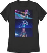 KPop Demon Hunters Women's KPop Demon Hunters Group Shot Trio Graphic T-Shirt