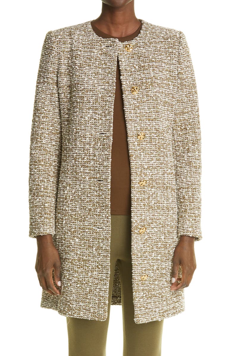 St. John Collection Bouclé Topper, Main, color, 