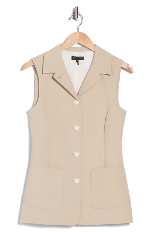 Rag & Bone Drea Vest In Tan