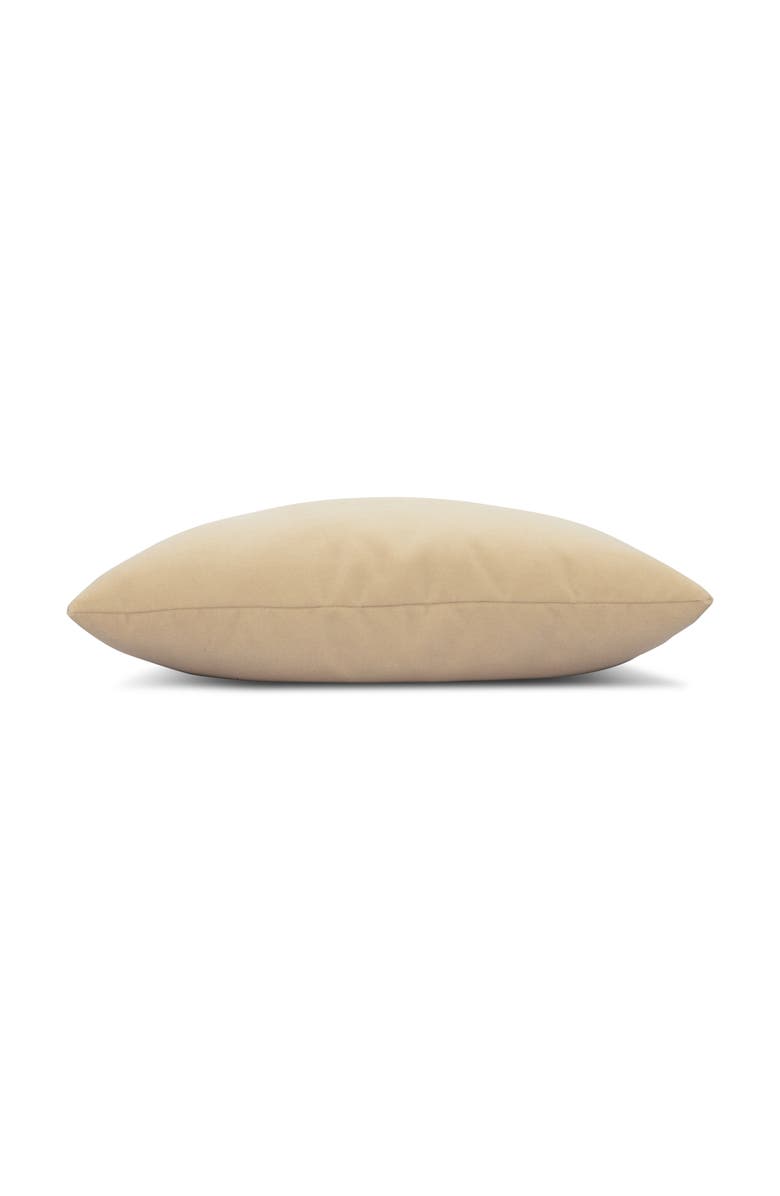 Elaine Smith Plush Velvet Indoor & Outdoor Woven Accent Pillow, Alternate, color, Honey