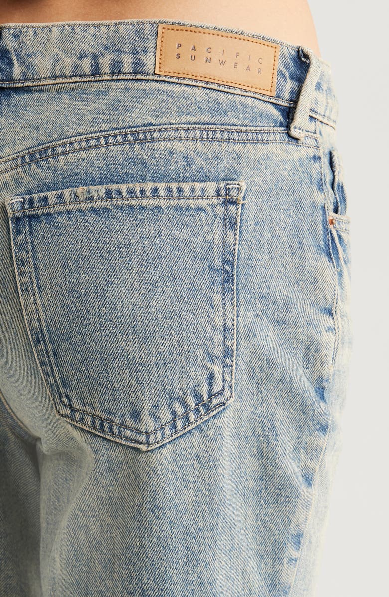 PacSun Olivianna Straight Leg Jeans, Alternate, color, Med Wash