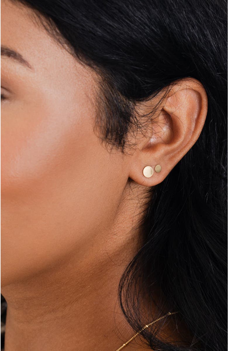 MADE BY MARY Lux Stud Earrings, Alternate, color, Gold Filled