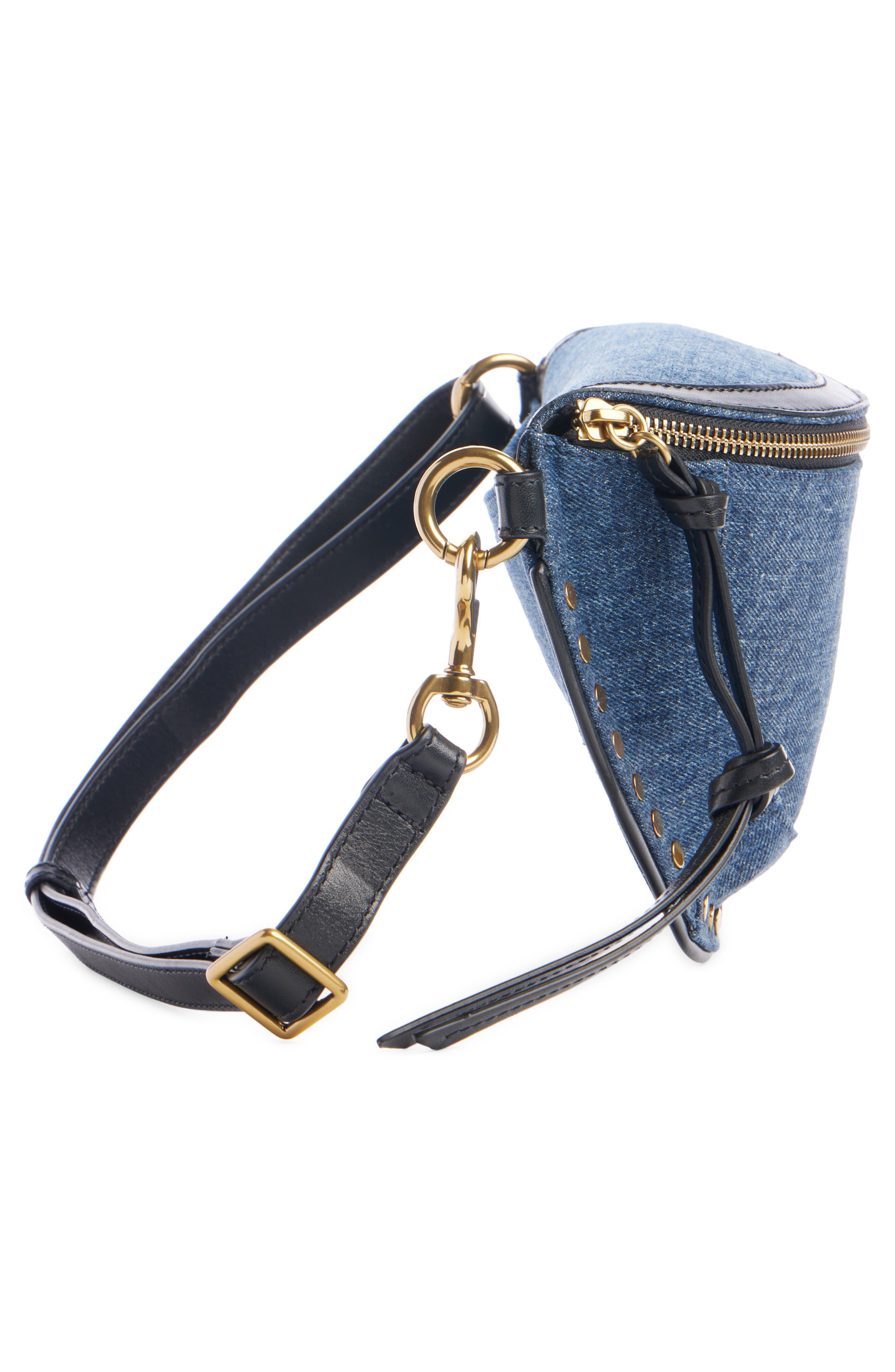 Isabel Marant Skano Denim Crossbody Bag, Alternate, color, 