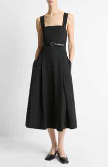 Vince Square Neck Midi Dress