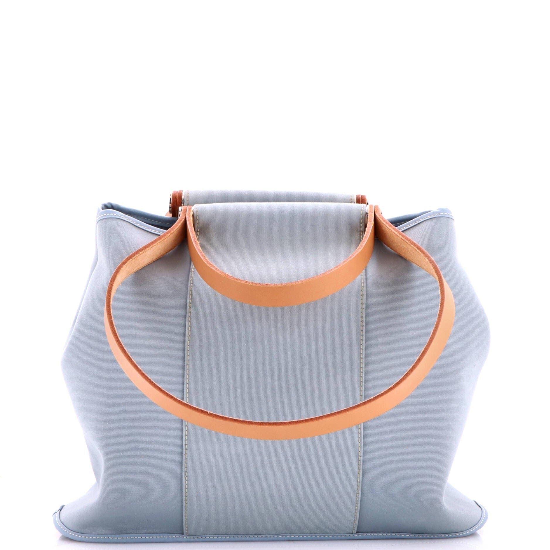 Cabag Handbag Toile And Leather 32, Main, color, Blue