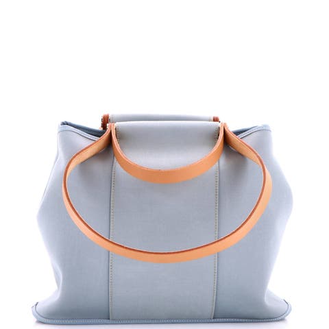 Cabag Handbag Toile And Leather 32