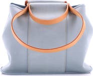 Pre-Owned Hermes Cabag Handbag Toile And Leather 32