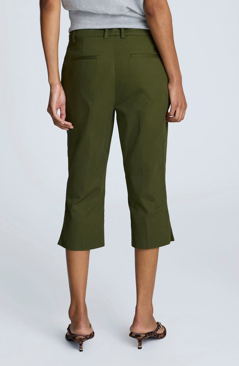 Kenneth Cole Twill Pedal Pusher Pants, Alternate, color, Dark Camo Green