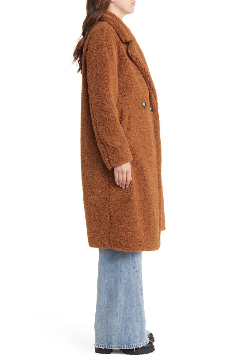 Anoushka Faux Fur Coat, Alternate, color, CAMEL