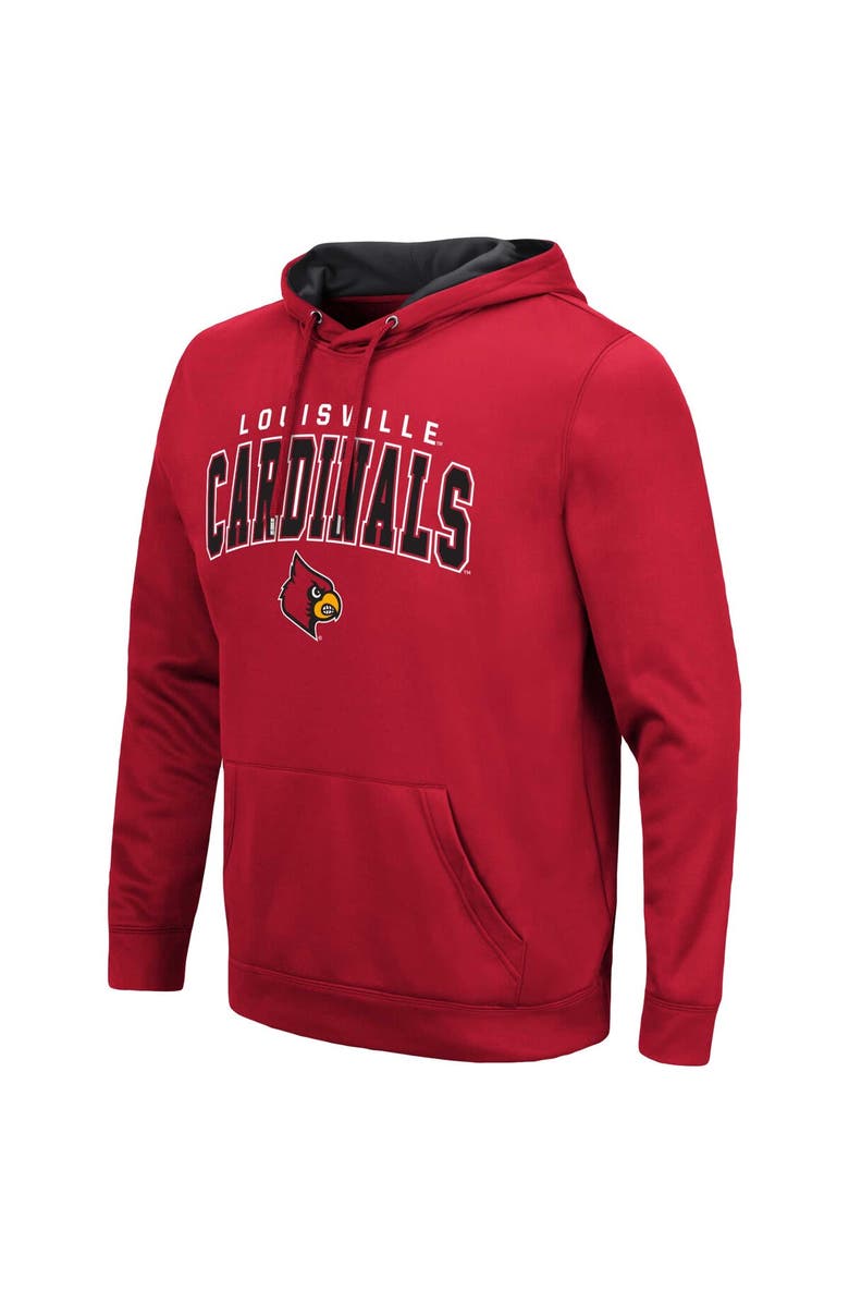 COLOSSEUM Men's Colosseum Red Louisville Cardinals Resistance Pullover Hoodie, Alternate, color, 