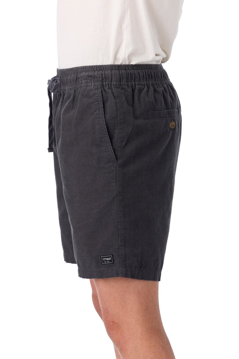 Stretch Corduroy Drawstring Shorts, Alternate, color, GRAPHITE