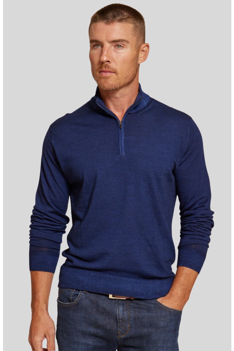 The Archer Long  Sleeve Sweater, Main, color, Navy