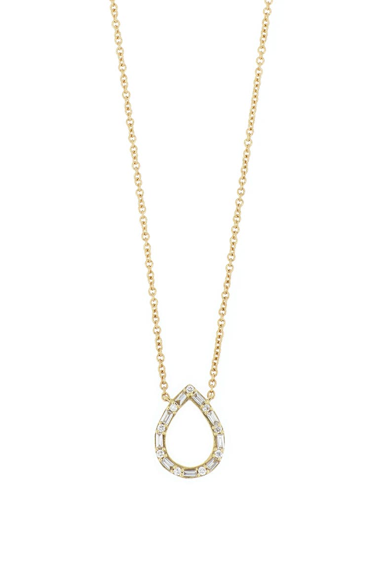 Getty Open Diamond Pendant Necklace (Nordstrom Exclusive), Main, color, YELLOW GOLD