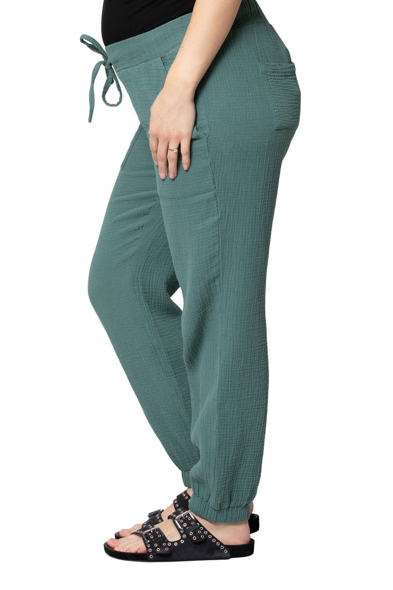 Chamonix Maternity Joggers, Alternate, color, EUCALYPTUS