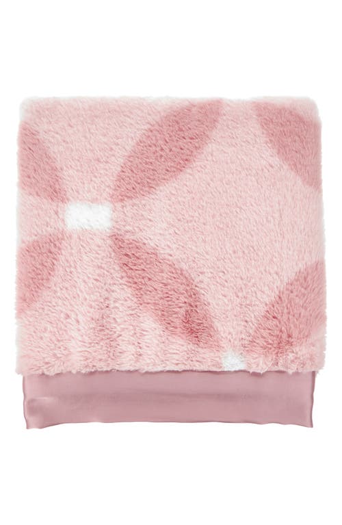 Little Giraffe Luxe Whirl Baby Blanket In Pink