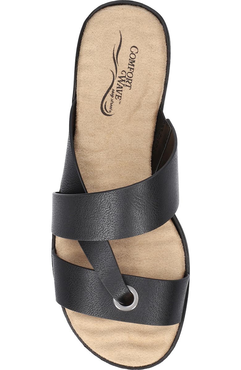 EASY STREET Gulf Toe Thong Sandal, Alternate, color, Black