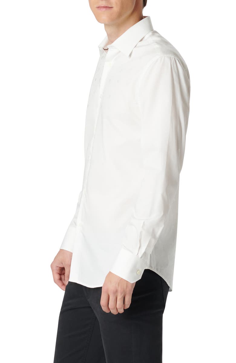 Bugatchi Julian Tonal Floral Stretch Cotton Button-Up Shirt, Alternate, color, 