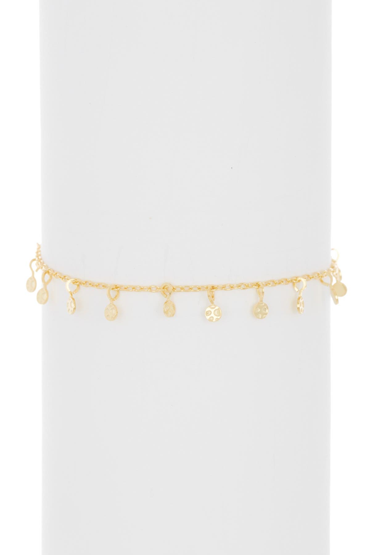 Adornia 14K Yellow Gold Plated Confetti Anklet