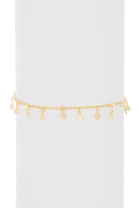 14K Yellow Gold Plated Confetti Anklet