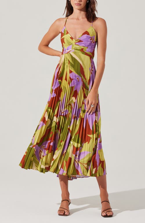 Astr The Label Blythe Pleated Maxi Dress