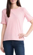 Jones New York Ruffle Elbow Sleeve T-Shirt