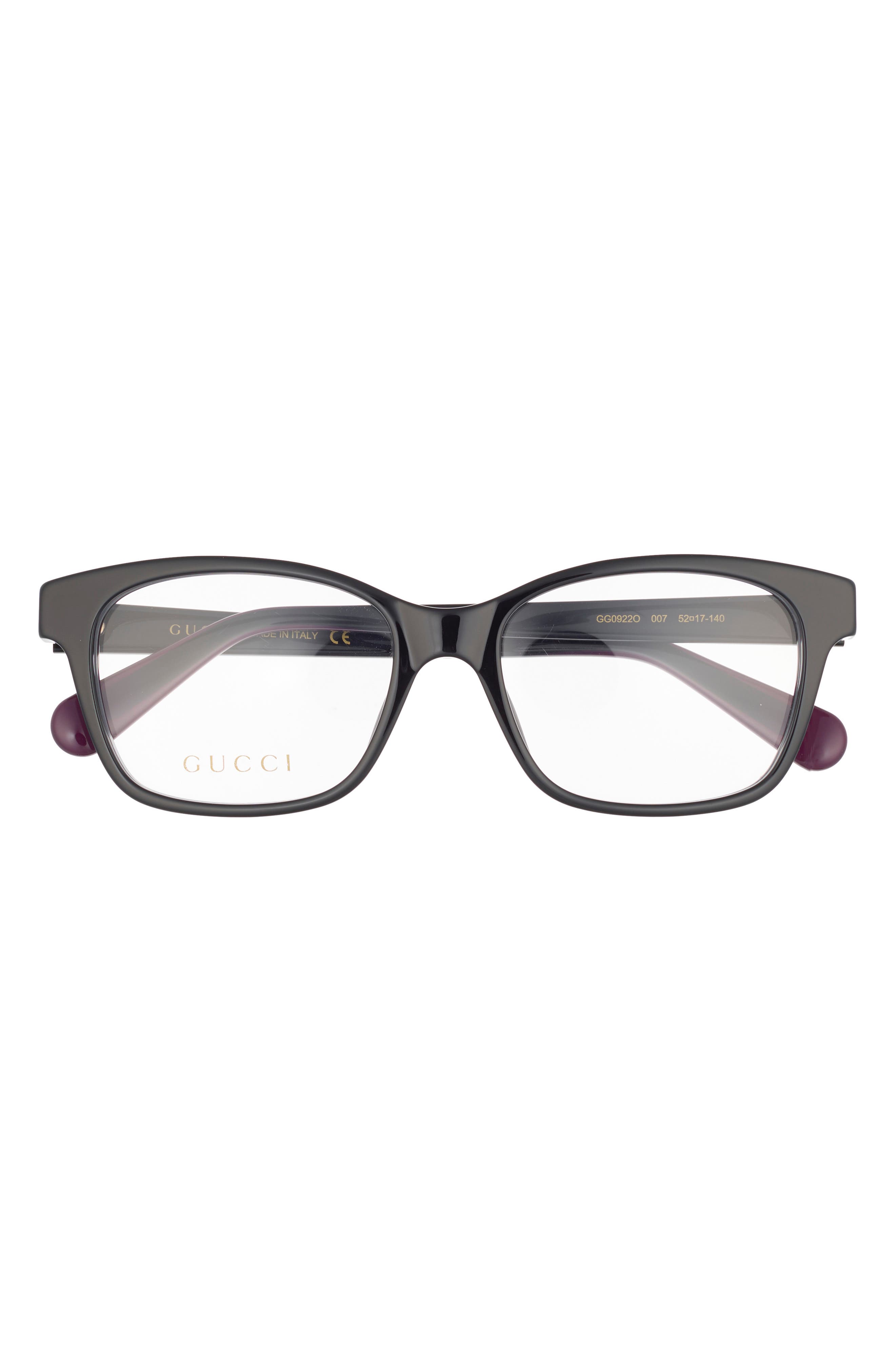 Gucci 49mm Square Optical Glasses