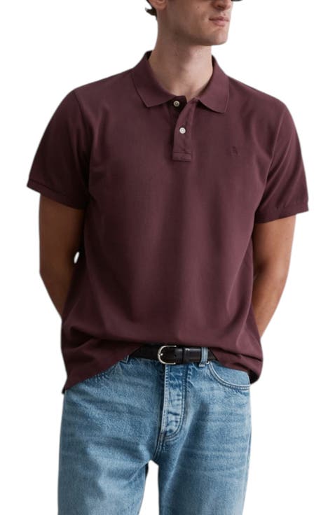 Tonal Skull Piqué Polo Shirt