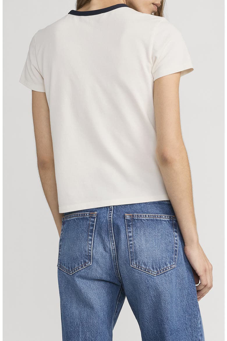 The Piqué Baby Tee, Alternate, color, CREAM MULTI