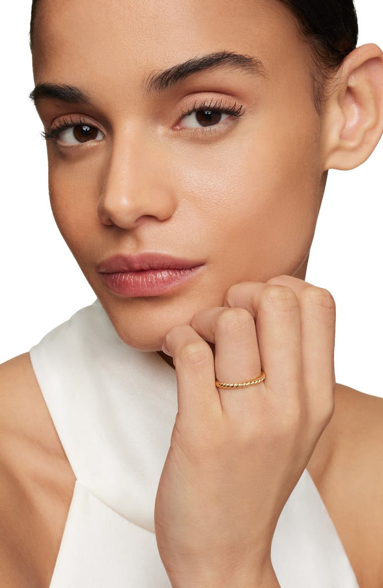 David Yurman DY Unity Cable Band Ring, Alternate, color, Gold