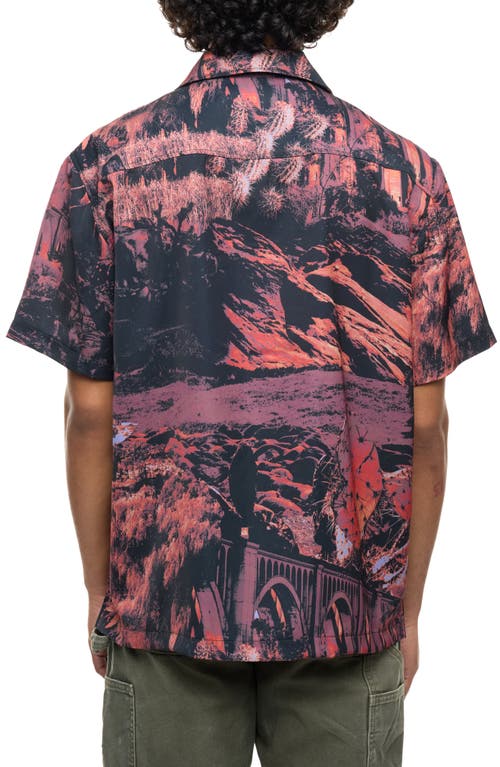 ROUND TWO ROUND TWO PHOTO COLLAGE CAMP SHIRT