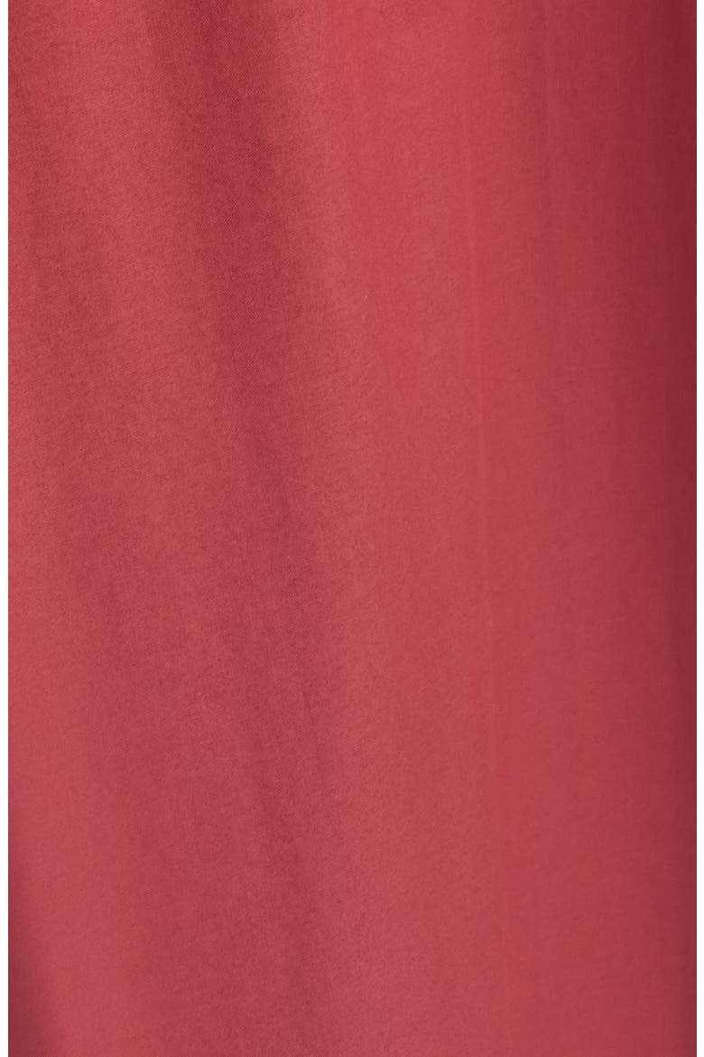 Simone Strapless Peplum Top, Alternate, color, PORTO RED