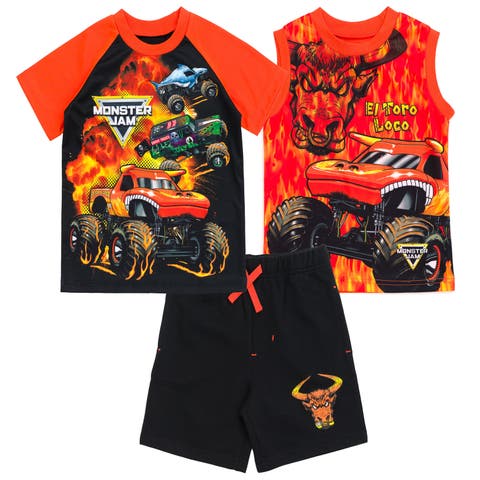 3pc Tank Top, Tee & Shorts Set (Toddler, Little Kid & Big Kid)