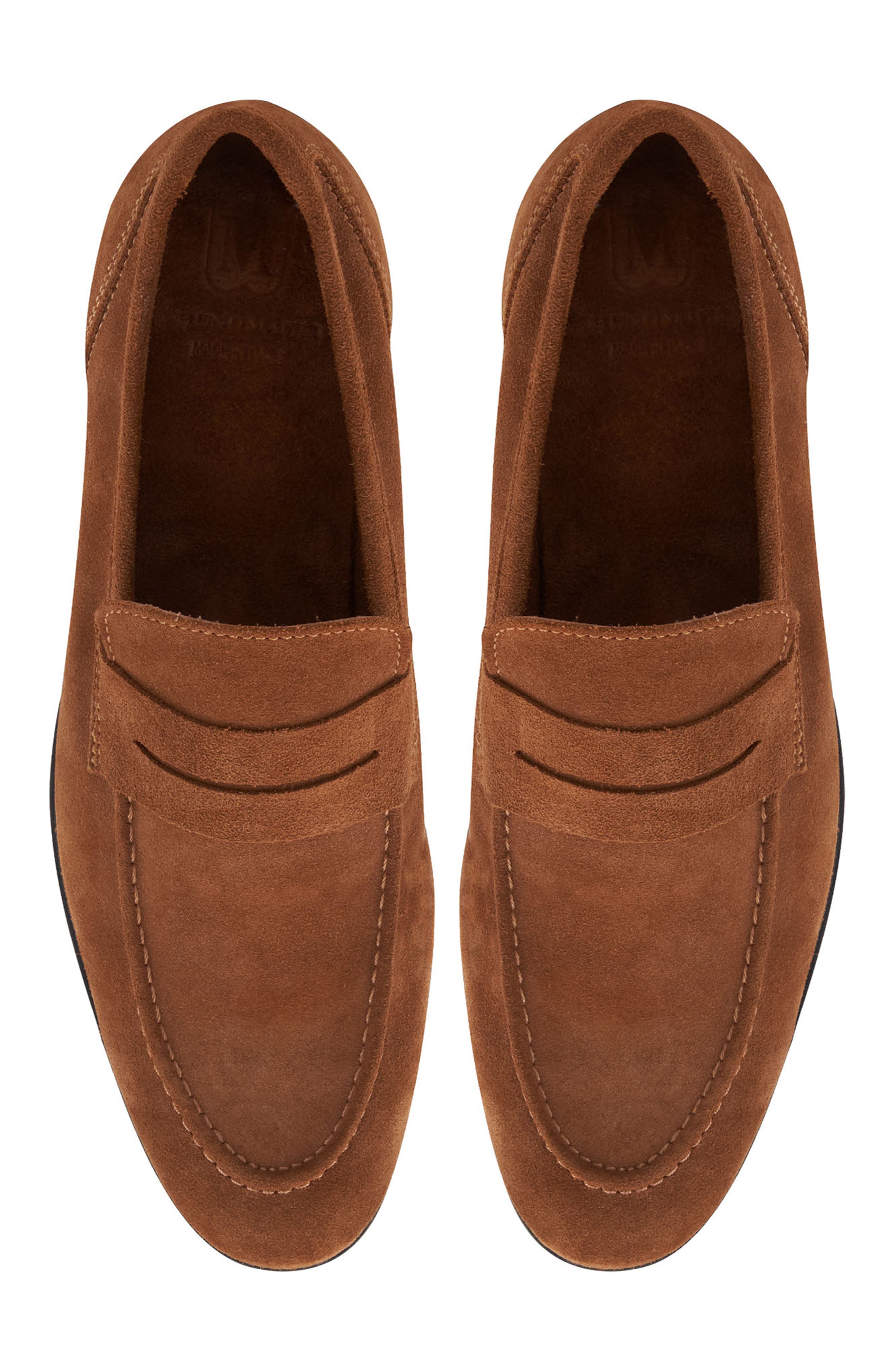 Valerio Penny Loafer, Alternate, color, COGNAC SUEDE