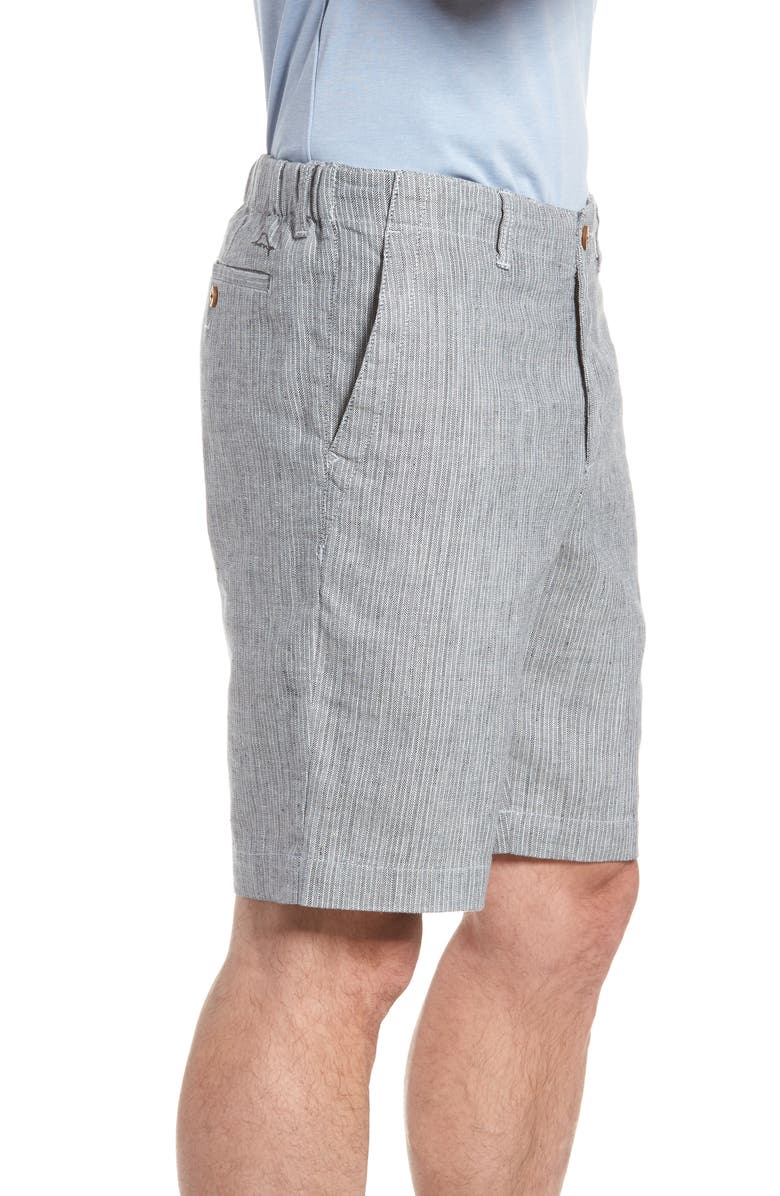 Tommy Bahama Harbor Herringbone Linen Blend Shorts, Alternate, color, 