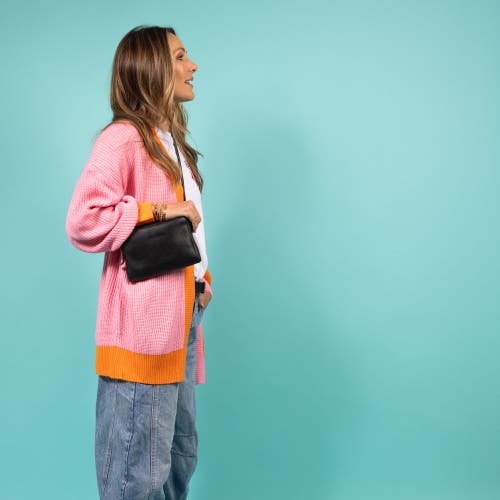 Casupo Leather Fanny Pack In Black