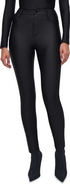 Good American Good Waist High Shine Compression Leggings