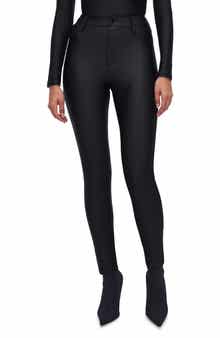 Good American Good Waist High Shine Compression Leggings
