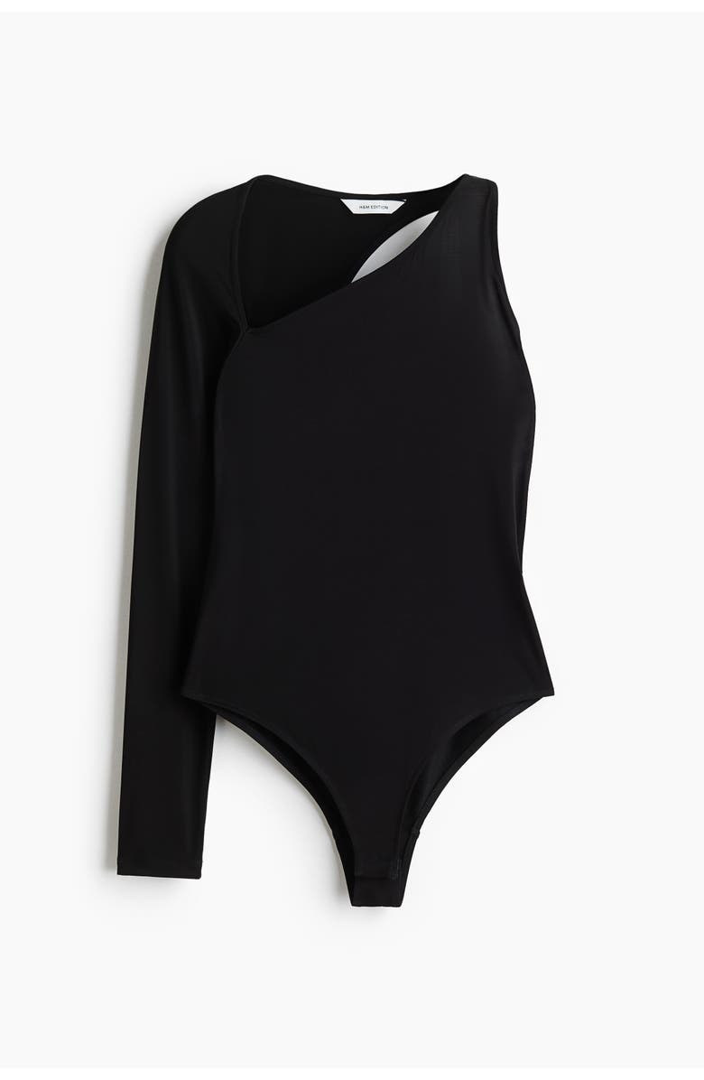 H&M One-sleeve Body, Main, color, Black