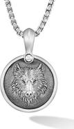 David Yurman Men's Petrvs® Wolf Amulet Enhancer