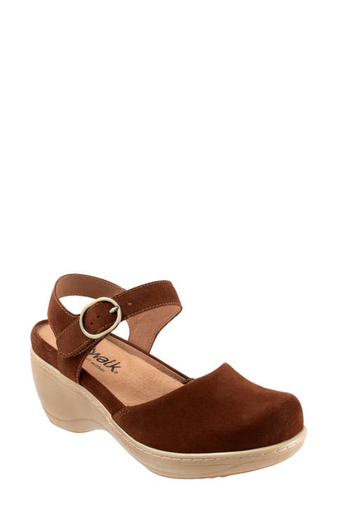 Mabelle Ankle Strap Platform Clog (Women)