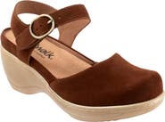 SoftWalk® Mabelle Ankle Strap Platform Clog
