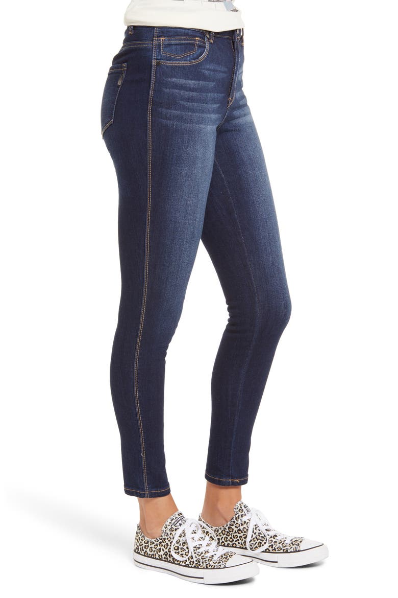 High Waist Organic Cotton Blend Ankle Skinny Jeans, Alternate, color, HENRY