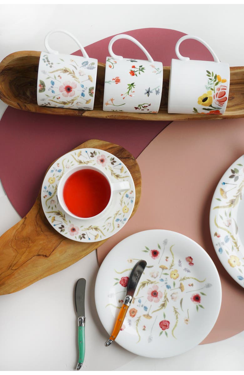 Twig New York Scandinavian Floral Set of Two Mugs, Alternate, color, Multi