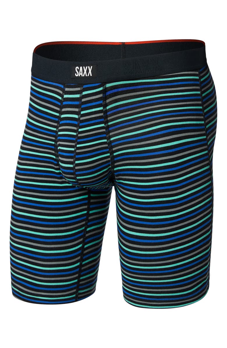 SAXX Vibe Xtra Boxer Briefs, Alternate, color, Gents Stripe-Sport Blue
