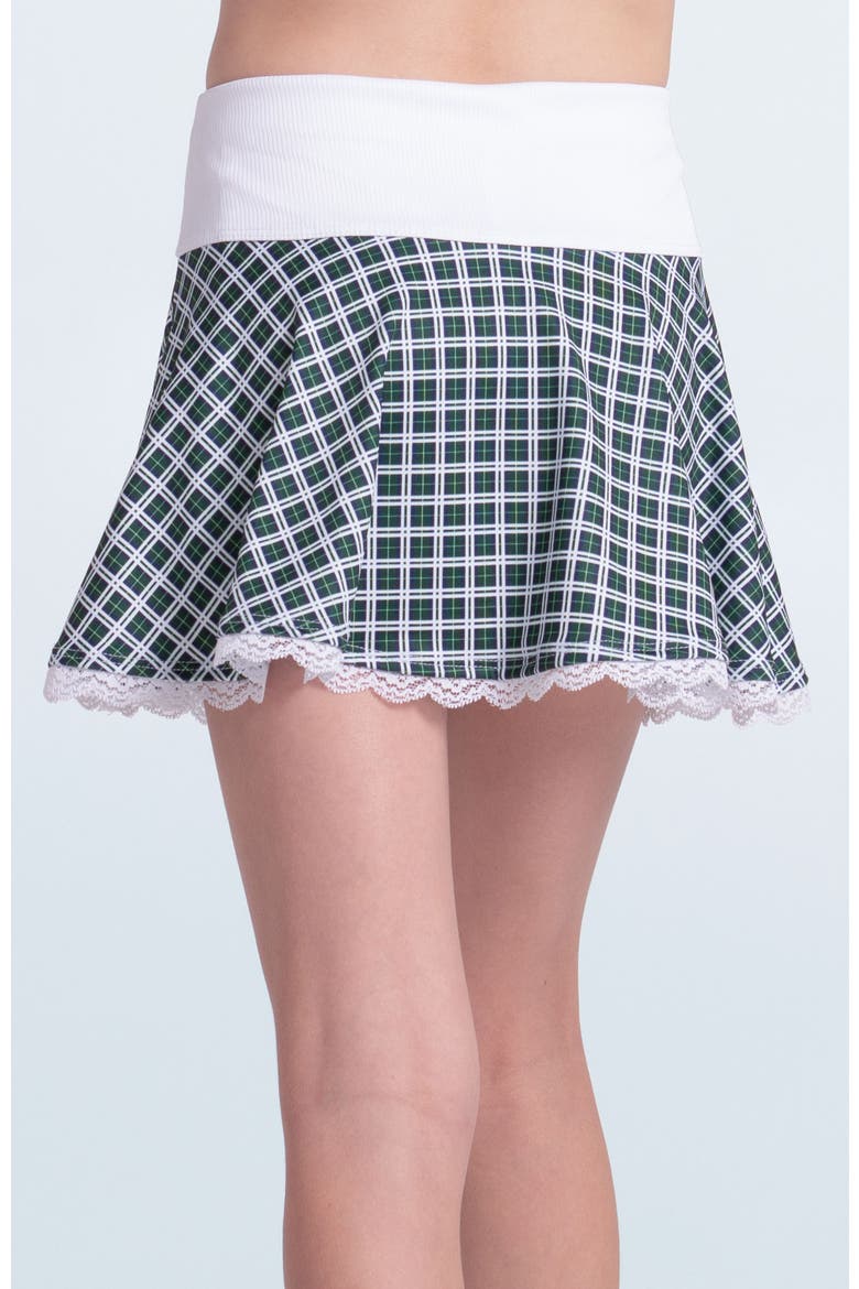 Preppy Please Flounce Skirt, Alternate, color, Green