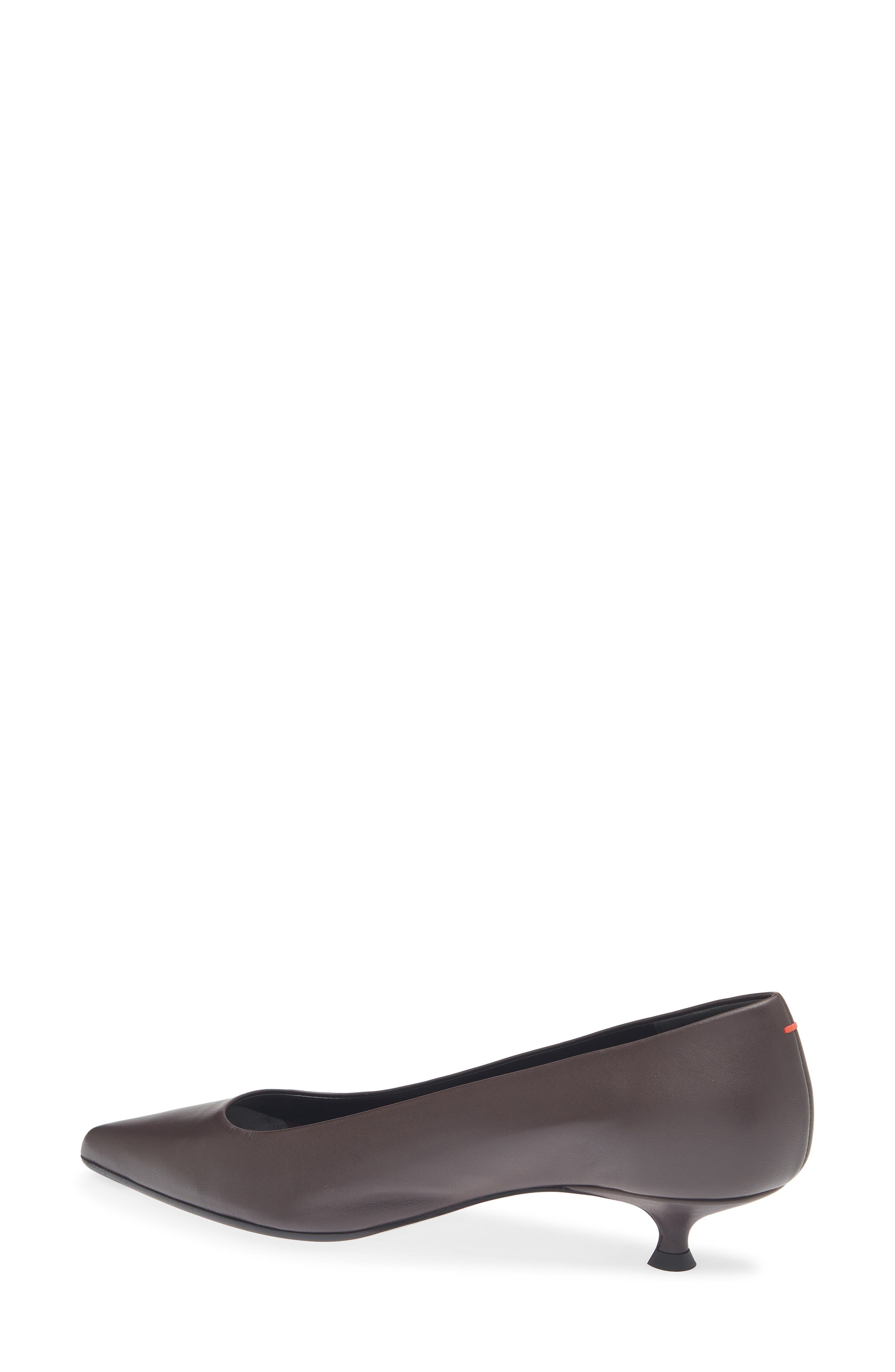 Cari Pointed Toe Kitten Heel Pump, Alternate, color, MOKA