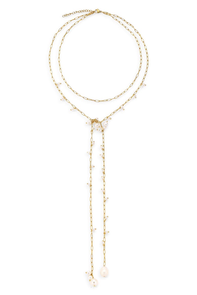 Eden Shaker Y-Necklace, Main, color, GOLD