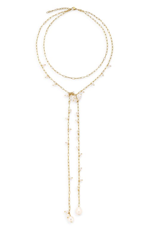 Petit Moments Eden Shaker Y-Necklace in Gold at Nordstrom