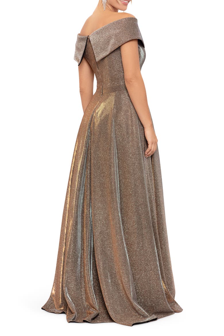 Off the Shoulder Gown, Alternate, color, SAND