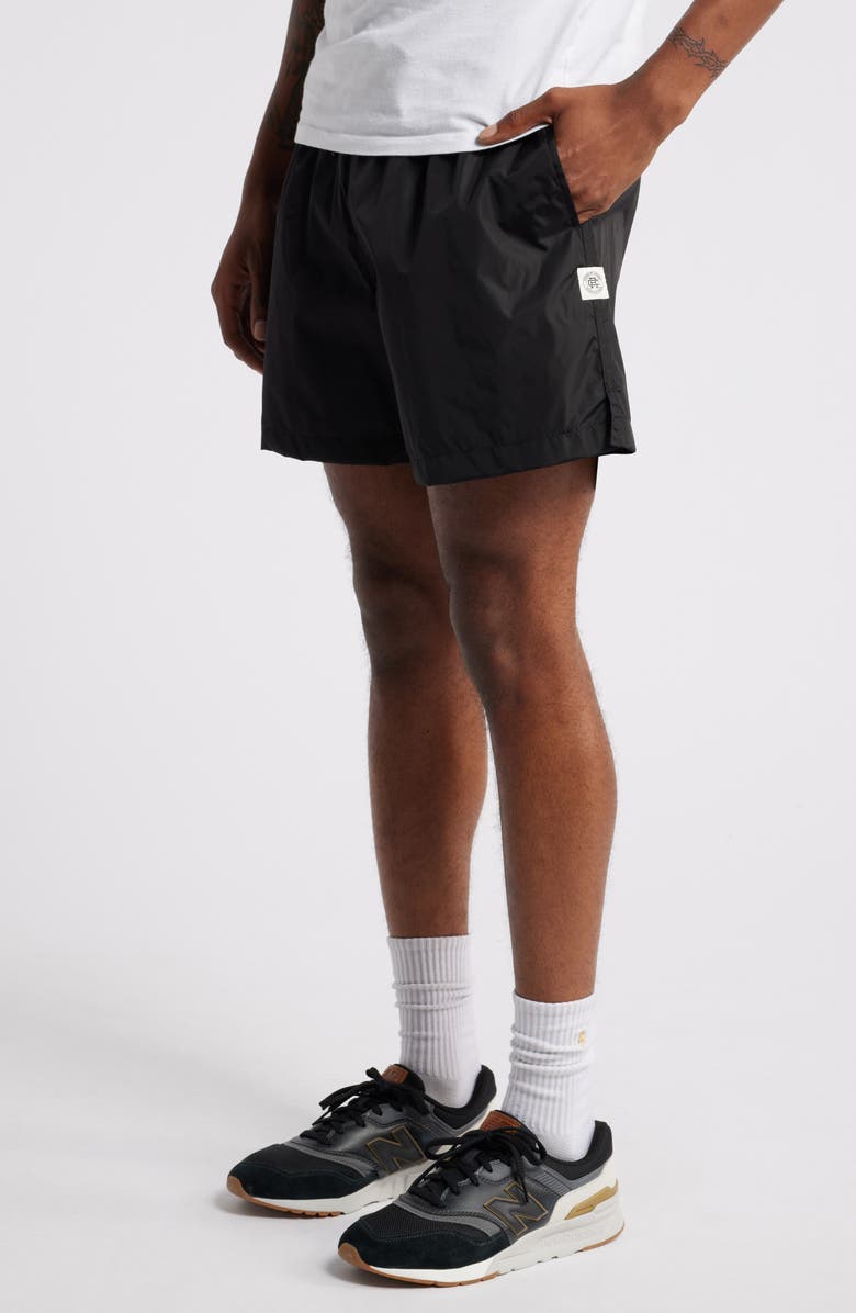 Reigning Champ Econyl Nylon Riptide 5-Inch Shorts, Alternate, color, Black